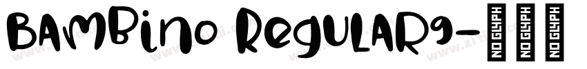 Bambino Regular9字体转换